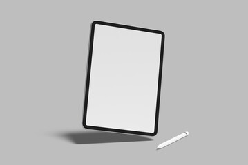 tablet screen realistic blank mockup