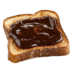 Vegemite on toast isolated on transparent background