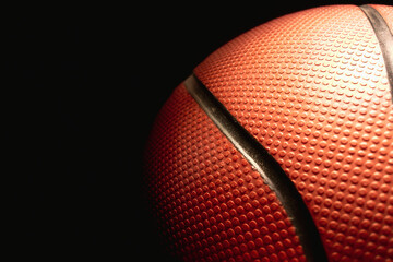 Fondo de una pelota de basquet para uso de imagen deportiva. background basketball