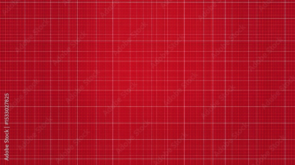 Poster minimalist red grid pattern with repeating graph background design