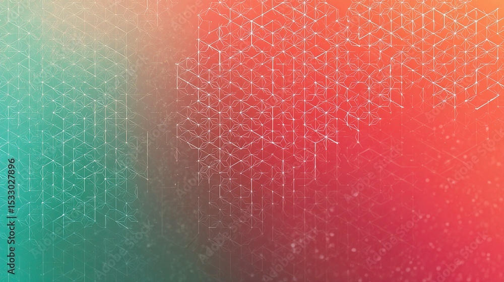 Aufkleber dynamic gradient background transition from teal to coral