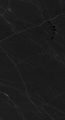 A close-up texture shot of sleek black marble with natural white veining. This design adds sophistication to any surface