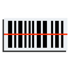 Editable Vector Barcode Icon