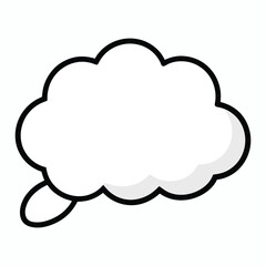 Thought bubble outline (cloud-shaped)