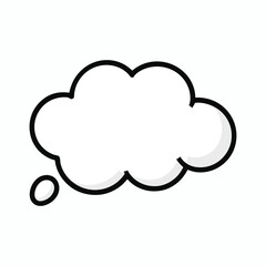 Thought bubble outline (cloud-shaped)