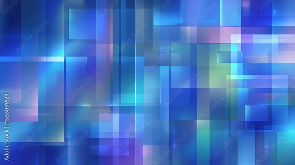 Poster abstract blue tech background with geometric shapes and patterns