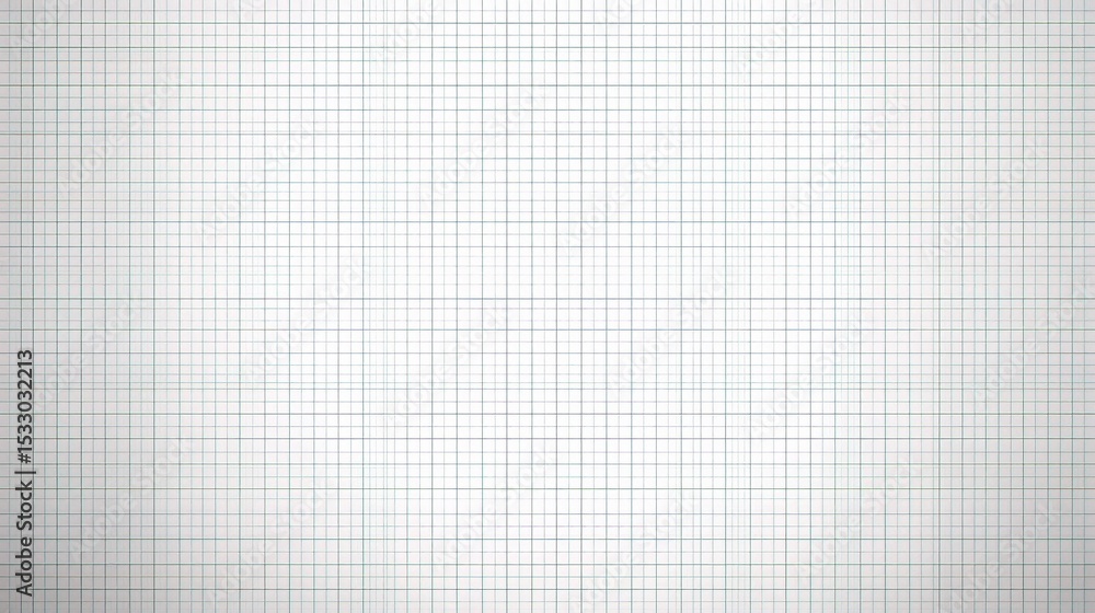 Poster white canvas with faint grey grid lines for creative design projects