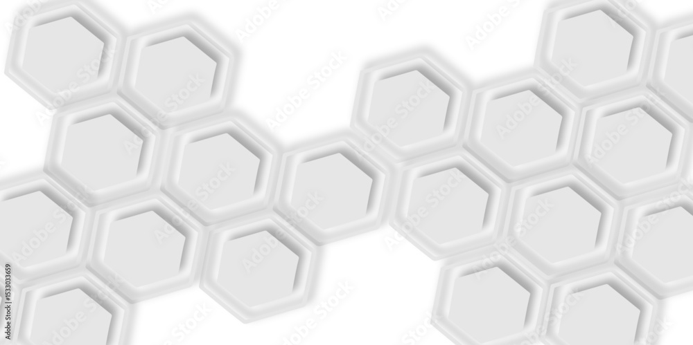 Aufkleber white honeycomb pattern with raised edges creating a geometric and textured background design elemen