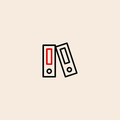 Folder icon flat vector design. 