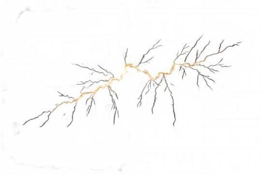 Download high resolution lightning bolt image for graphic design and effects on transparent background