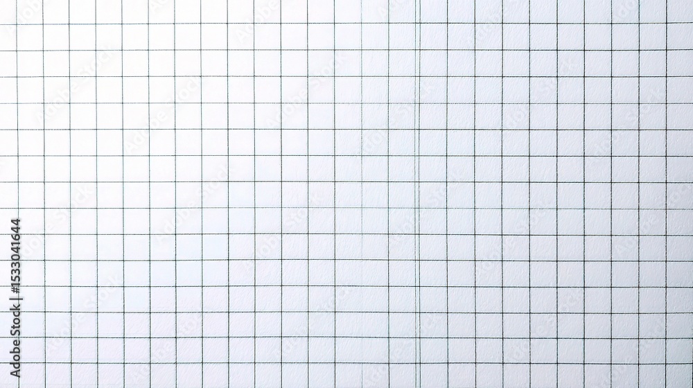 Poster white grid paper background with 5mm square patterns for design use