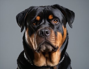 Fototapeta premium portrait of a black dog