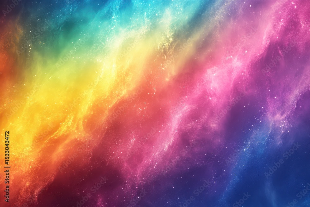 Aufkleber Colorful abstract gradient design showcasing vibrant hues blending harmoniously in a dynamic wave pattern, ideal for backgrounds and artistic projects in various settings
