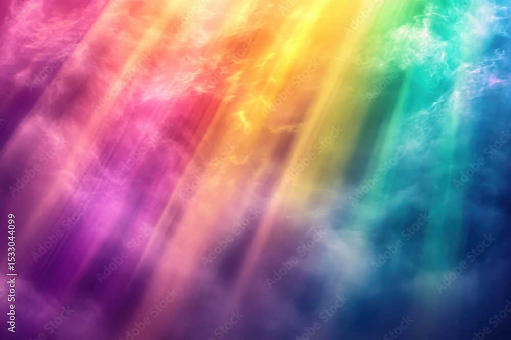 Poster Colorful abstract gradient design showcasing vibrant hues blending harmoniously in a dynamic wave pattern, ideal for backgrounds and artistic projects in various settings