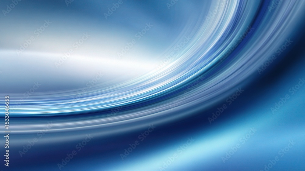 Poster smooth abstract blue background with curved design elements