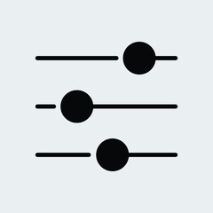Fine Tune or Settings icon. Options, Adjustment symbol