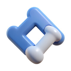 3d blue icon