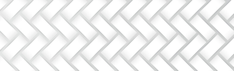 Obraz premium Abstract wicker background, white rectangles on a gray background - Vector illustration