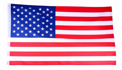 american flag isolated on white background