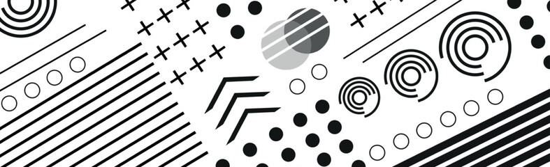 Abstract background with different geometric shapes - Vector illustration