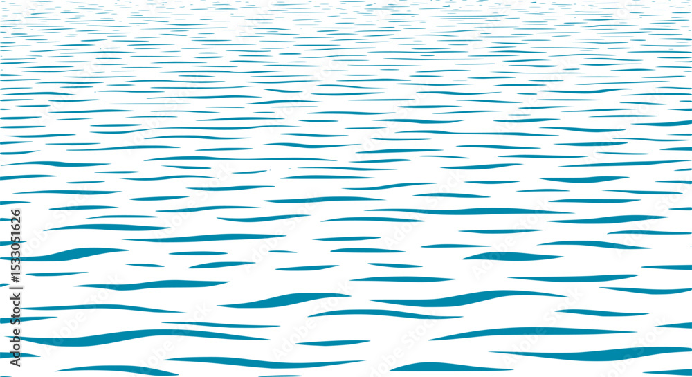 Wall mural seamless wave pattern with thin lines, seamless pattern with blue waves. abstract light blue backgro