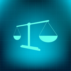 Vector icon on a blue background with a gradient