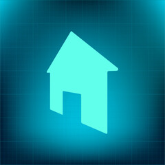 Vector icon on a blue background with a gradient