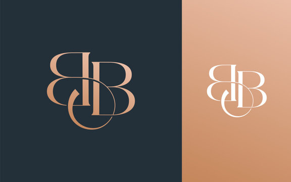 Initial letter BB logo design vector illustration for couple, wedding, and business