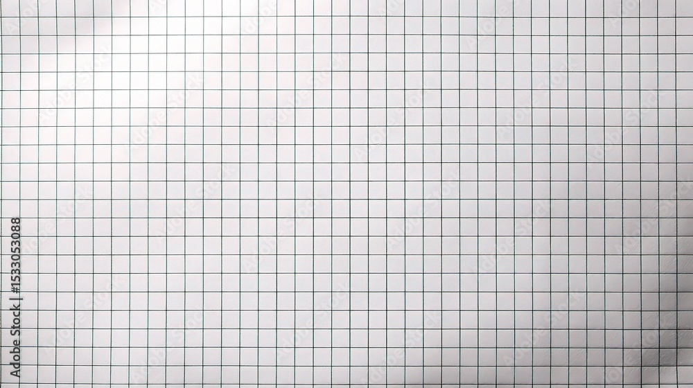 Aufkleber plain white squared grid paper background for creative projects