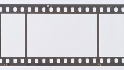 _scan of empty super 8mm film frame with dust and scratches, cool film border mockup