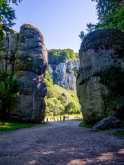 Krakow Gate geological formation in Ojcow near Krakow, Poland