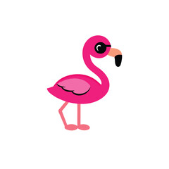 Surfing Flamingo with Stylish Shades – Cool Summer Animal Character Clipart