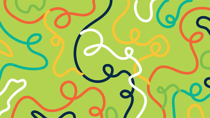 Lime squiggle background