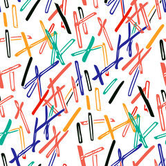 Seamless pattern with a simple abstract drawing. Vector illustration.