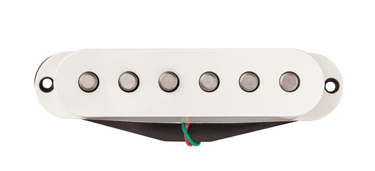 white single coil pickup path isolated on white