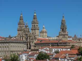 Fototapeta premium Cathedral Basilica in Santiago de Compostela
