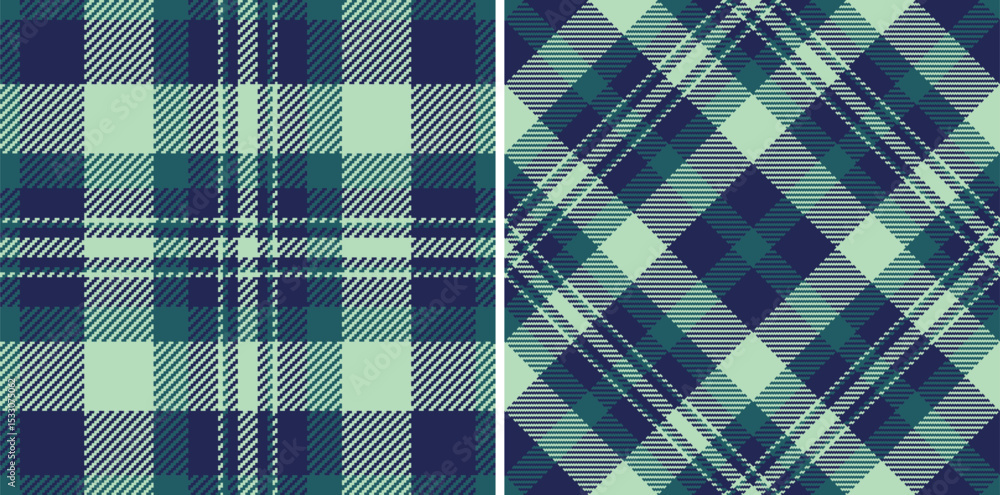 Poster classic plaid patterns in contrasting arrangements offer visual depth and texture. use for backgroun