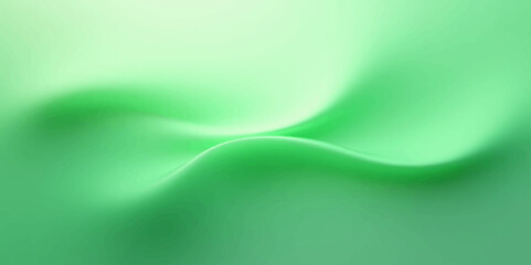Abstract Soft Green Wave Background Design – Smooth Fluid Gradient Vector Art.