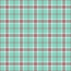 Multicolored fabric plaid check, cyan tartan pattern vector. Celebrate texture background seamless textile in teal and light colors.