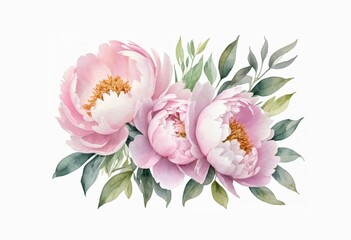 pink peony flower background. floral Scandinavian design. Pattern for bedding, wrapping paper, wedding invitation or postcard.
