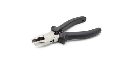 Obraz premium Black pliers isolated on white background