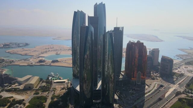 Abu Dhabi UAE Corniche and Marina Drone Videos