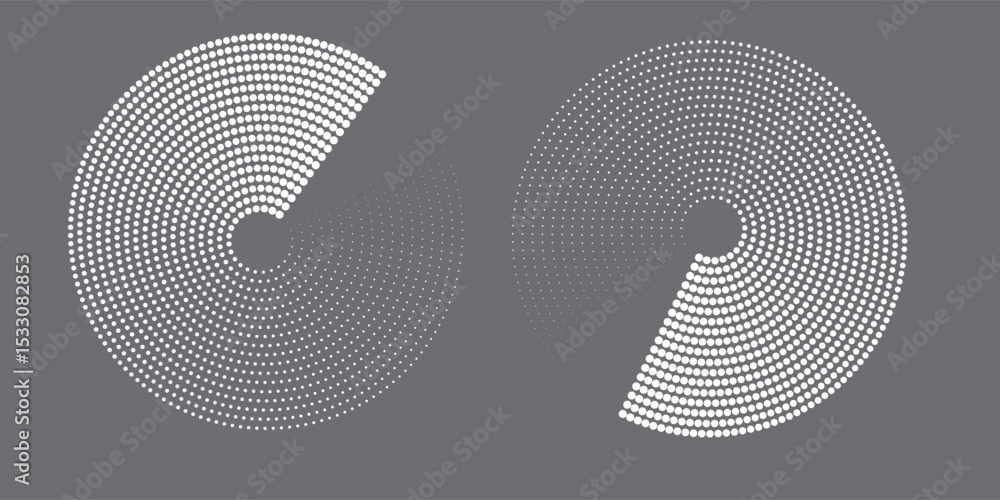 Poster spiral with gray colors lines as dynamic abstract vector background or logo or icon. spiral circle a