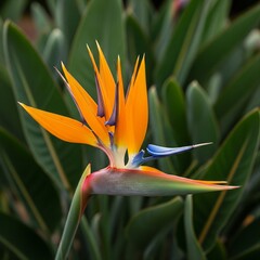 Obraz premium High-quality image of a colorful bird of paradise flower