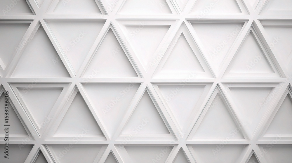 Poster subtle grey geometric pattern with interlocking triangles design