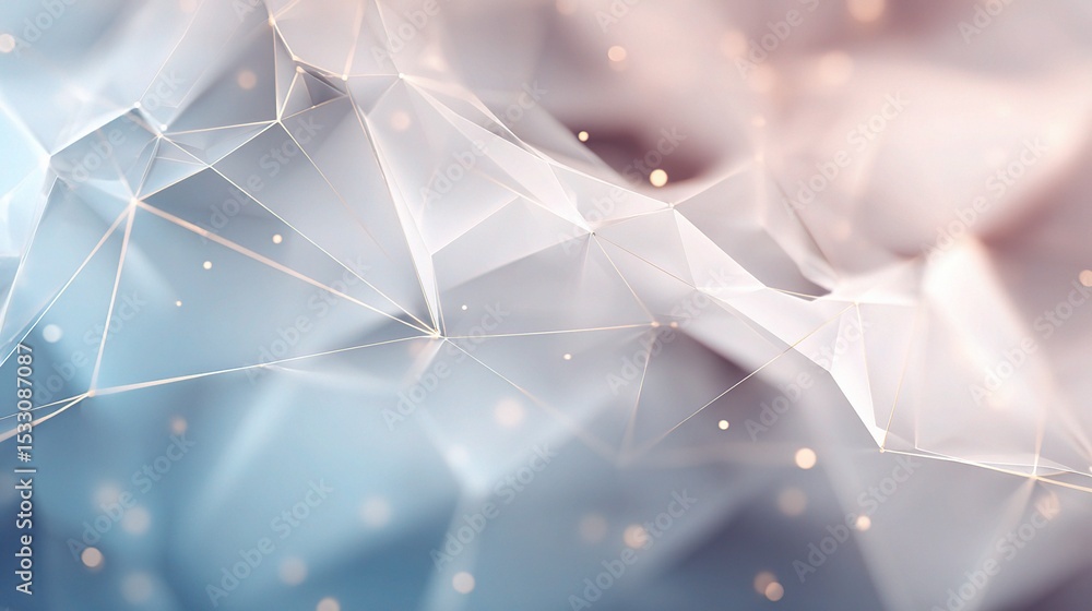 Poster abstract tech background with blurred geometric shapes and lights