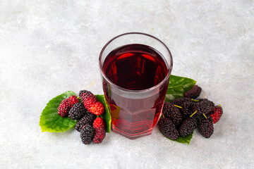 Black mulberry juice, black mulberry extract drink. Turkish name; Karadut suyu