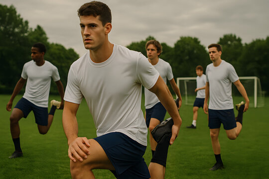 Team Warmup Session Outdoors