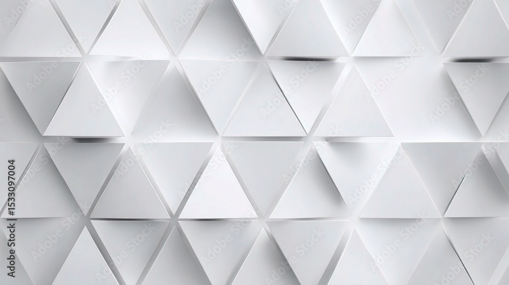 Aufkleber subtle light grey geometric pattern of interlocking triangles