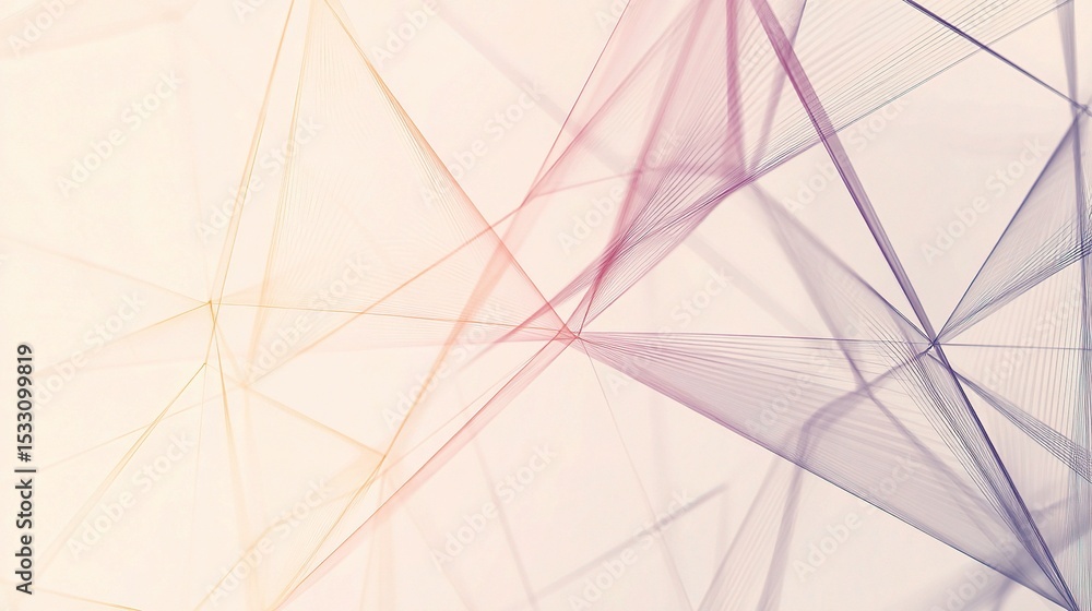 Poster minimalist abstract background with thin intersecting lines and shapes